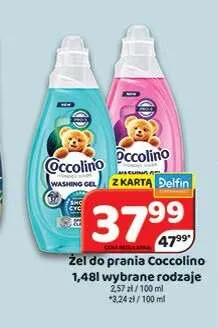 Żel do prania Coccolino Care promocja w Delfin