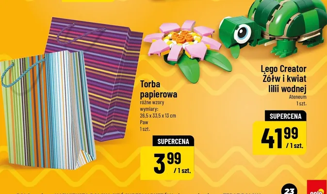 Creator Żółw i kwiat lilli wodnej promocja w POLOmarket