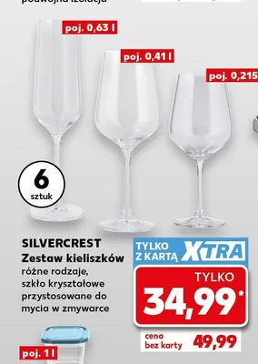 Zestaw kieliszków SILVERCREST promocja w Kaufland