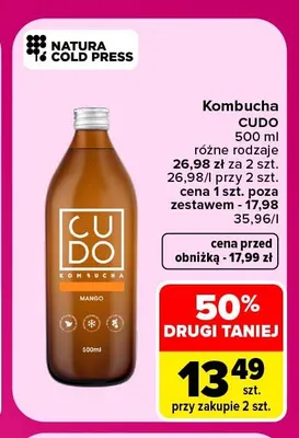 Kombucha Cudo promocja w Carrefour Market
