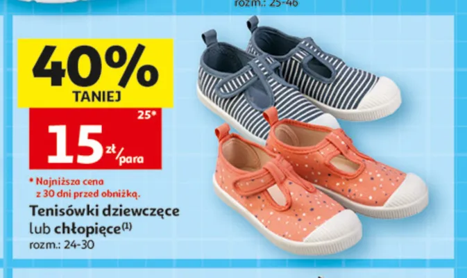 Tenisówki chłopięce Inextenso promocja w Auchan