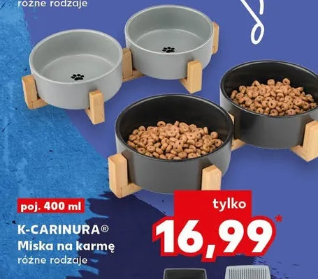 Miska na karmę różne rodzaje K-Carinura promocja w Kaufland