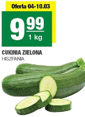 Cukinia zielona hiszpania promocja w SPAR