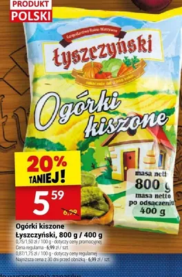 Ogórki kiszone promocja w Twój Market