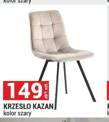 Krzesło Kazan szare promocja w Merkury Market