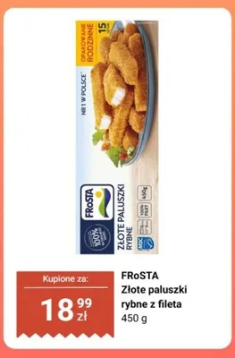 Złote paluszki rybne z fileta FRoSTA promocja w Biedronka