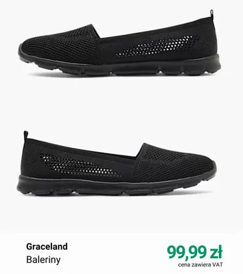 Baleriny damskie Graceland promocja w Deichmann