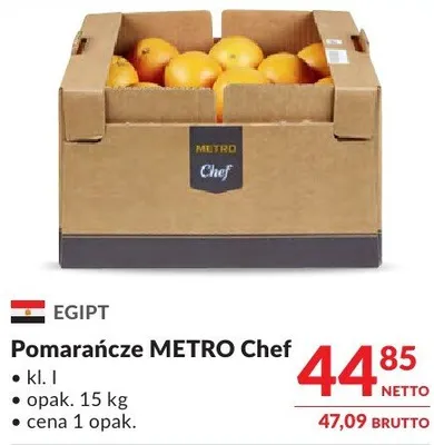 Pomarańcze METRO Chef promocja w Makro