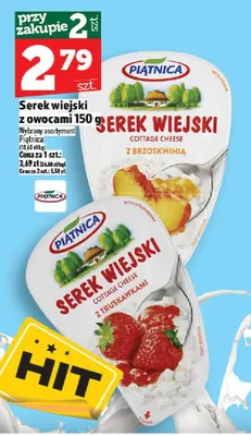 Serek wiejski z truskawkami Piątnica promocja w TOPAZ