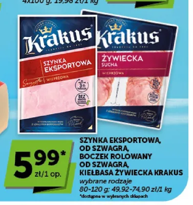 Boczek rolowany od Szwagra Krakus promocja w Groszek