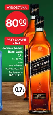 Whisky Johnnie Walker Black Label promocja w Żabka
