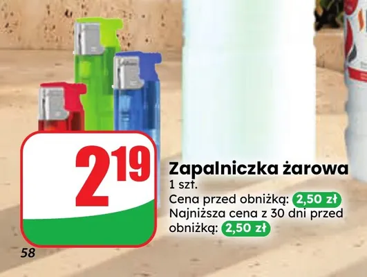 Zapalniczka żarowa promocja w Dino