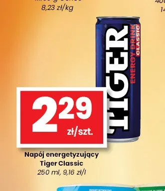 Napój energetyzujący Tiger Classic promocja w emma MARKET