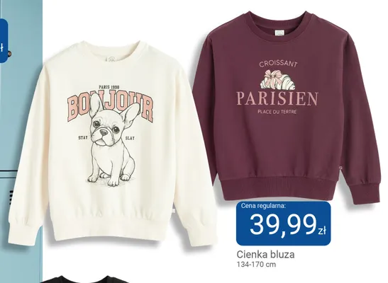 Cienka bluza dziecięca promocja w Smyk
