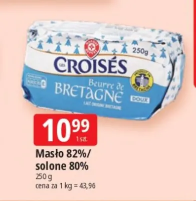 Masło Croisés 82% promocja w Leclerc