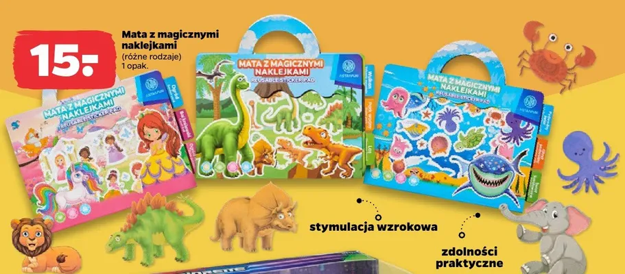 Mata z magicznymi naklejkami promocja w Netto