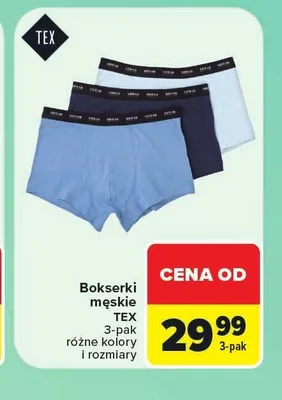 Bokserki męskie Tex 3-pak promocja w Carrefour