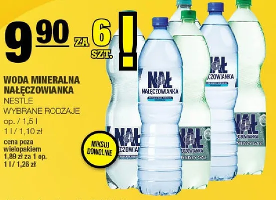 Woda mineralna Nałęczowianka promocja w SPAR