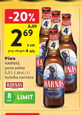 Piwo Harnaś promocja w Intermarche