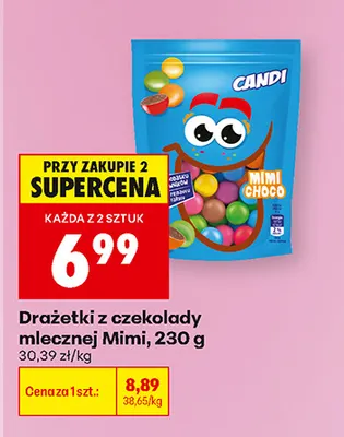Drażetki z czekolady mlecznej Mimi promocja w Biedronka