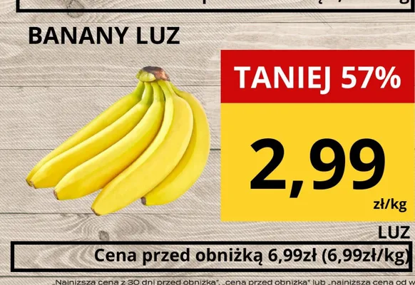 Banany luz promocja w Supeco