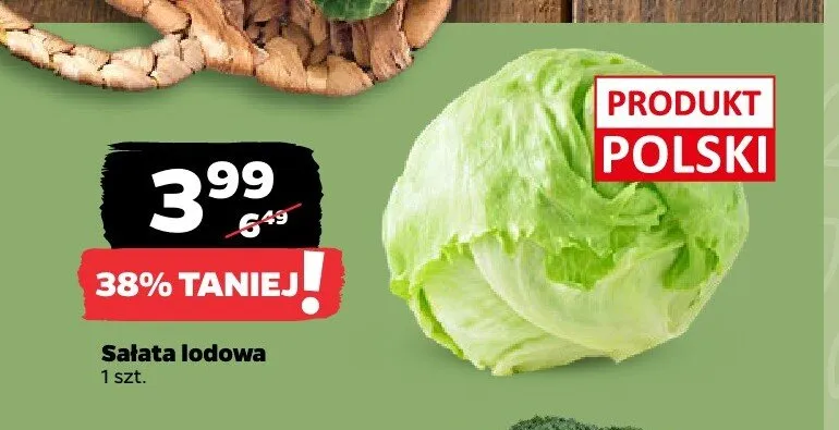Sałata lodowa polska promocja w Netto