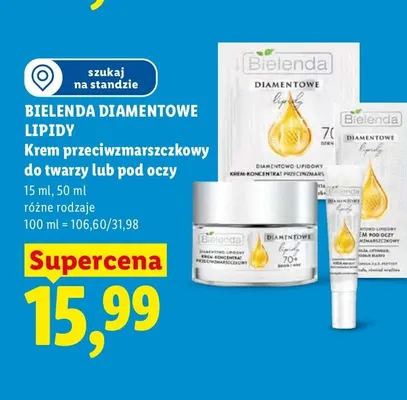 Krem do twarzy Bielenda Diamentowe Lipidy 70+ promocja w Lidl