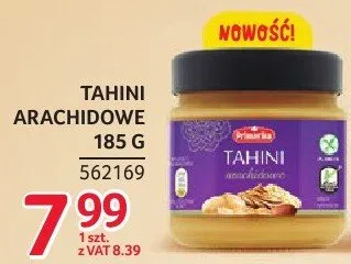 Tahini arachidowe 185 g Primavika promocja w Selgros