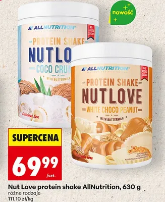 Protein Shake Nutlo Coco Cru AllNutrition promocja w Biedronka
