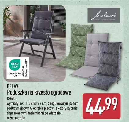 Poduszka na krzesło ogrodowe promocja w Aldi