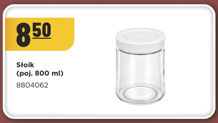 Słoik 800 ml promocja w MR. DIY