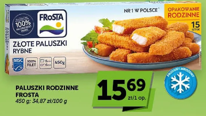 Paluszki rybne złote rodzinne promocja w Euro Sklep