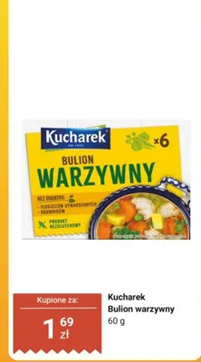 Bulion warzywny Kucharek promocja w Dino