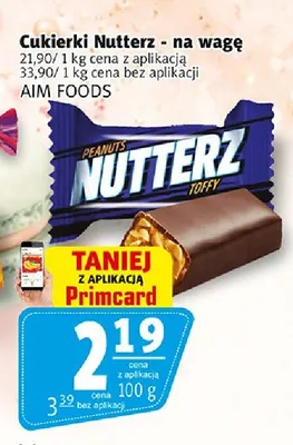 Cukierki na wagę Aim Foods Nutterz promocja w Prim Market
