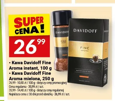 Kawa mielona Davidoff Fine Aroma promocja w Twój Market