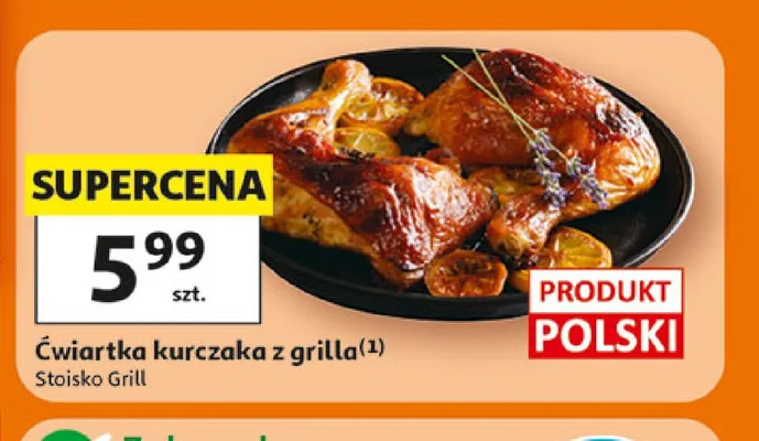 Ćwiartka kurczaka z grilla promocja w Auchan