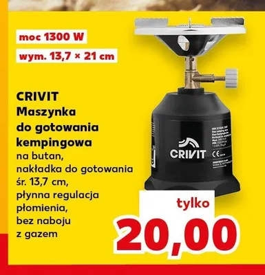 Maszynka do gotowania kempingowa CRIVIT promocja w Kaufland