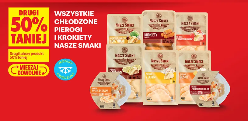Pierogi z serem Nasze Smaki promocja w Biedronka