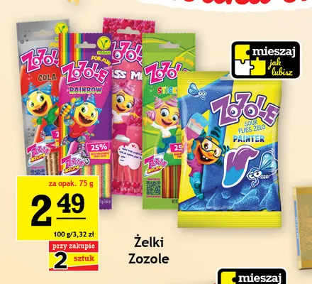 Żelki Zozole Painter promocja w Gram Market