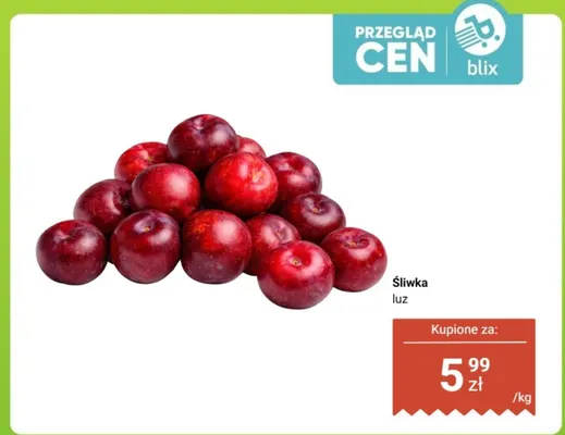 Śliwka luz promocja w Dino