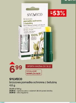 Brzozowa pomadka ochronna z betuliną Sylveco promocja w Ziko Dermo