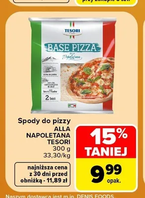 Spody do pizzy Alla Napoletana Tesori promocja w Carrefour
