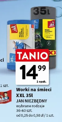 Worki na śmieci XXL 35 l Jan Niezbędny promocja w Intermarche