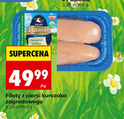 Filety z piersi kurczaka zagrodowego promocja w Biedronka