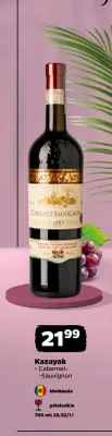 Wino czerwone Kazayak Cabernet-Sauvignon promocja w Netto