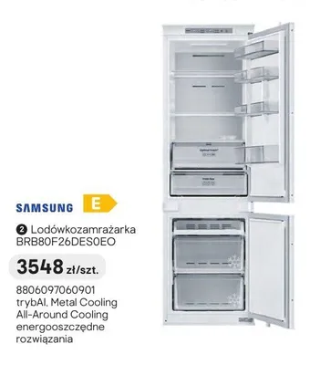 Lodówkozamrażarka SAMSUNG BRB80F26DESOEO promocja w Castorama