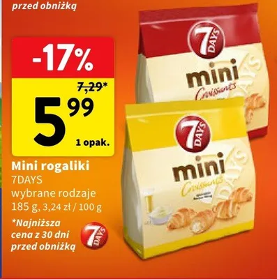 Mini rogaliki wybrane rodzaje promocja w Intermarche