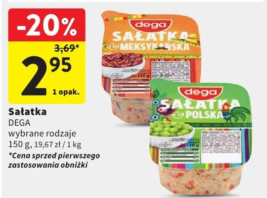 Sałatka Dega meksykańska promocja w Intermarche