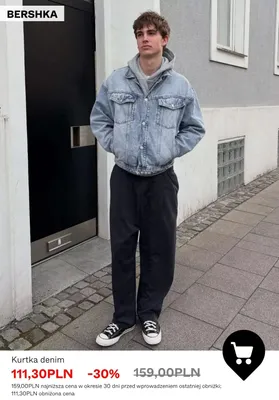 Kurtka denim Bershka promocja w Bershka