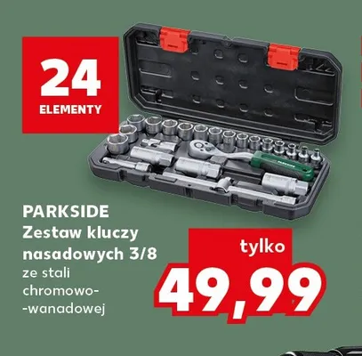 Zestaw kluczy nasadowych 3/8 Parkside promocja w Kaufland